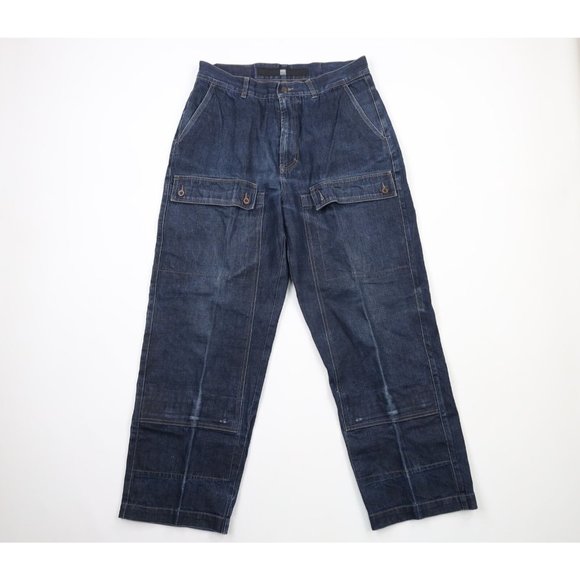 Vintage 90s Marithe Francois Girbaud Mens 36x32 Baggy Double Knee Wide Leg Jeans